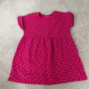 Pink and Black Kids Dress vineyard vines